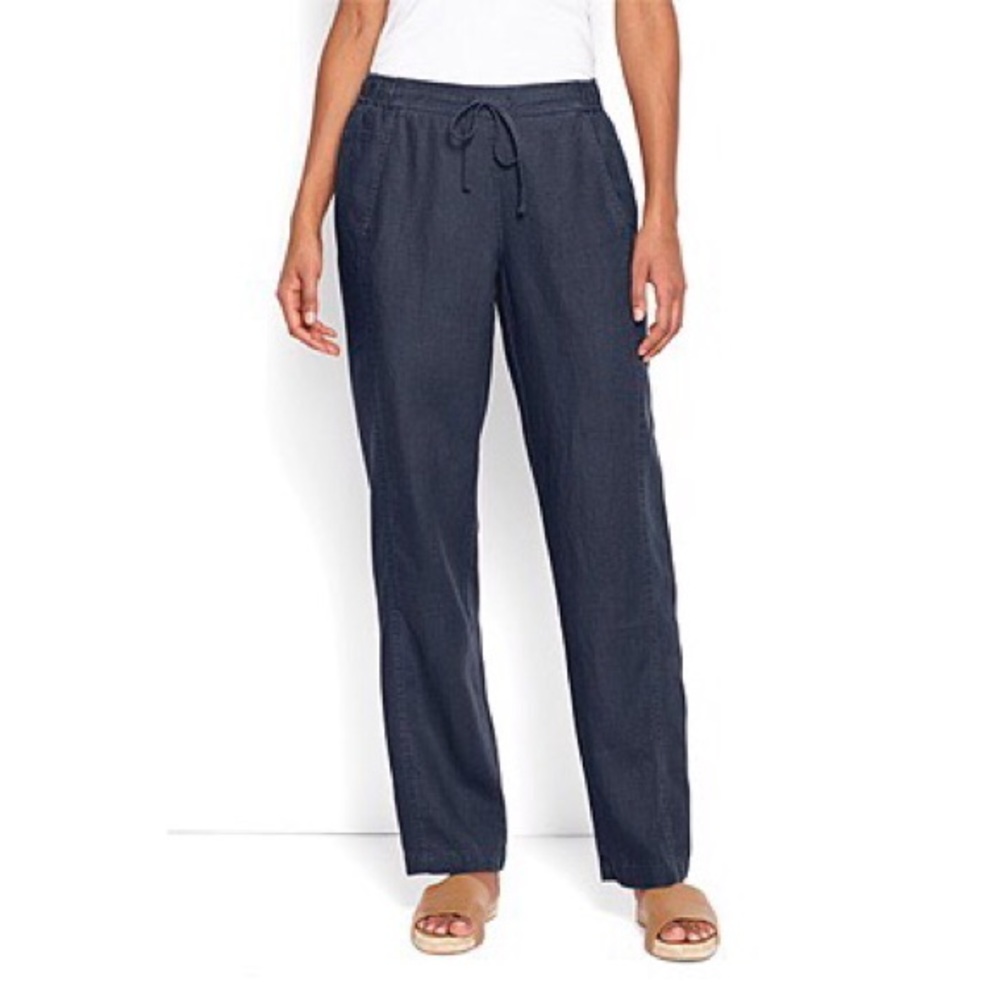 Orvis Shoreline Linen Breeze Pants Black Size 6